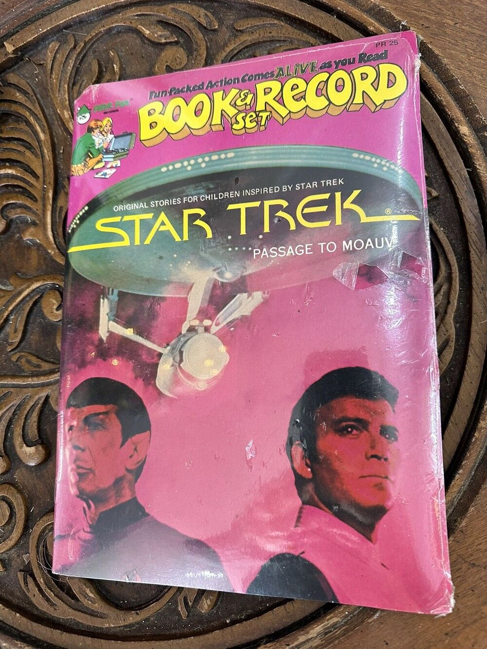 STAR TREK Book And Record Set - PASSAGE TO MOAUV Comic and 45rpm SEALED 1979